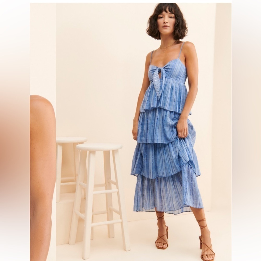 Saylor Jameela Tiered Dress NWT 🩵 Size Small - Picture 3 of 14